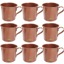 10 Canecas Moscow Mule Alumínio Pintado Cobre 350 Ml Drinks