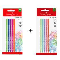 10 Canetas Fine Pen Pop 0.4mm Ponta Fina Da Faber Castell 10 Canetas Fine Pen Pop 0.4mm Ponta Fina Da Faber Castell