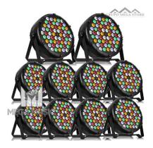 10 Canhão Refletor Led Par 64 Rgbwa 60 Led 3w Ambar Dmx