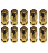 10 Capa de Porca Belga Dourada Cromada Roda 32/33mm