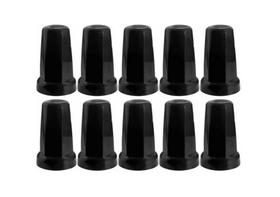 10 Capa De Porca Belga Preta Black Roda Caminhao 16 18 19 21 22 24mm Baixa