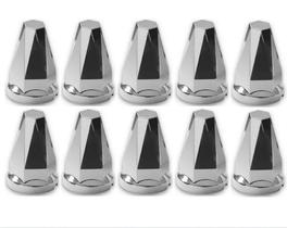 10 Capa De Porca Cromada Diamante 27mm