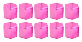 10 Capa De Porca Mini Hungara Rosa Metalizada Caminhão 32/33mm