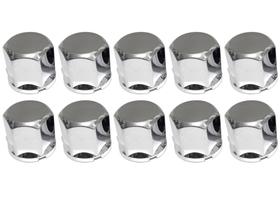 10 Capa De Porca Parafuso Sextavada Cromada Kia Bongo 23mm