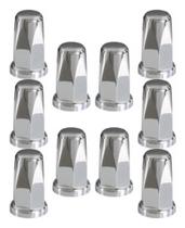 10 Capa Porca Belga Cromada Tampa Parafuso Roda 33/32 Mm