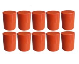 10 Capa Porca Boliviana Neon Laranja Roda Caminhão 32mm 33mm 10 Capa Porca Boliviana Neon Laranja Roda Caminhão 32mm 33mm
