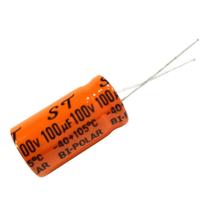 10 Capacitor Bipolar Para Alto Falante 100X100 100uf 100v Reforçado 105c