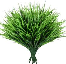 10 Capim Verde Vanila 35cm Folhagem Artificial Para Vaso 30cm