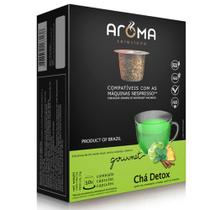 10 cápsulas aroma para nespresso chá detox
