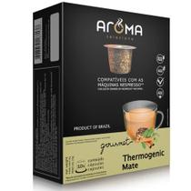 10 cápsulas aroma para nespresso sabor chá mate termogênico