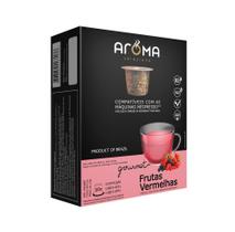 10 Cápsulas Para Nespresso - Chá Frutas Vermelhas - Cápsula Aroma