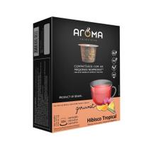 10 Cápsulas Para Nespresso - Chá Hibisco Tropical - Cápsula Aroma