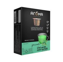 10 Cápsulas Para Nespresso - Chá Verde Com Hortelã - Cápsula Aroma