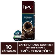 10 Cápsulas Três Corações, Café Filtrado Gourmet