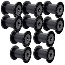 10 Carretel Bobina Plástica N5 18cm Enrolar Fios E Fitas