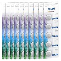 10 Cartela Com 5 Bateria Moeda Cr2016 3v Pilha Elgin