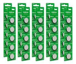 10 cartelas baterias pilha litio moeda 3v cr 2450 intelbras