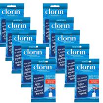 10 Cartelas Clorin Para Acampar Purificar Agua Rio Portatil