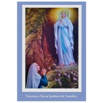 10 cartões Novena Nossa Senhora de Lourdes plastificados