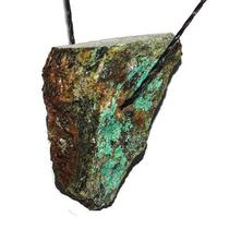 10 Cascalho Pedra Bruta Malaquita Verde Natural Furo Vazado para Artesanato e Decoração