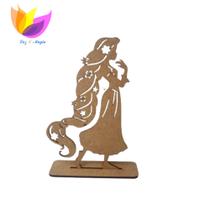 10 Centro de mesa Rapunzel 20cm mdf 3mm cru
