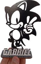 10 Centros De Mesa Sonic Shadow Sonic Negro 14cm