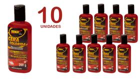 10 Ceras Automotiva Color Premium Carnaúba Lubsil Colorida