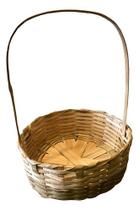 10 Cestas Redonda Bambu 20cm Café Da Manhã Presente Pascoa