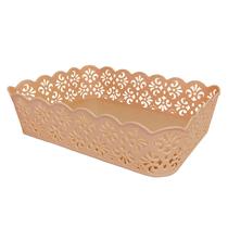 10 Cesto Organizador Gaveta Plástico Sachê Maquiagem 24cm