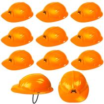 10 Chapéu Construção Capacete Fantasia de Engenheiro Laranja 10 Chapéu Construção Capacete Fantasia de Engenheiro Laranja