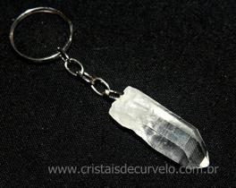 10 Chaveiros de Pedra Cristal Lemuria Bruta Natural para Atacado