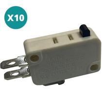 10 Chaves Micro Switch Microondas 16A 250V Ac 3 Terminal