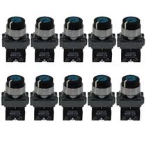 10 Chaves Seletora 90g 1na 22mm 2 Pos Preta De Metal