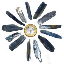 10 Cianita Azul Lamina Bruto Pedra Natural 25 a 45mm Class B