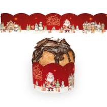 10 Cintas Para Mini Panetone Chocotone 100g/250g Natal Encantado C5196 Decoração Ideia