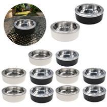 10 Cinzeiros de Metal 11cm Redondo Resistente Luxuoso