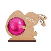 10 Coelhinho Porta Bombom MDF Cru Surpreenda na Páscoa