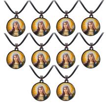 10 Colar Coração de Maria Escapulario Lembrancinha Barato 10 Colar Coração de Maria Escapulario Lembrancinha Barato