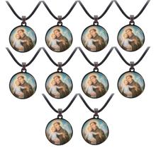 10 Colar Santo Antonio Escapulario Lembrancinha Barato
