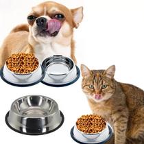 10 Comedouro Aço Inox Pote Cães Gatos Antiderrapante 240ml - Chinatown