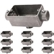 10 Condulete Alumínio Modelo TB 3/4 Polegada Sieg Sem Rosca 10 Condulete Alumínio Modelo TB 3/4 Polegada Sieg Sem Rosca