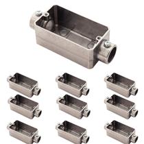 10 Condulete Medida 1 C Alumínio S/rosca S/placa Sieg