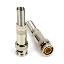 10 Conector BNC Mola para Parafuso e Solda RG6