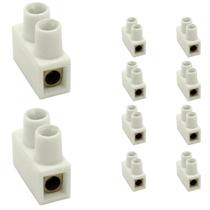 10 Conector Borne Fêmea 1 Via 41A Steck S71362 6,00mm