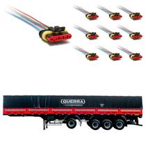 10 Conector Chicote Lanterna LED Lateral Guerra 5 vias