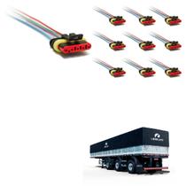 10 Conector Chicote Lanterna LED Lateral Librelato 5 vias