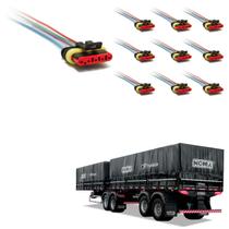 10 Conector Chicote Lanterna LED Lateral Noma 5 vias