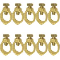 10 Conector Grampo Aterramento Haste Terra 1/2 a 5/8