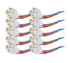 10 Conector Plug Porta Rele Tomada Chicote Soquete universal