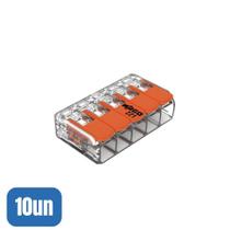 10 Conectores Automático 221-615 Até 6,0MM 5 Polos 41A - Wago 10 Conectores Automático 221-615 Até 6,0MM 5 Polos 41A - Wago